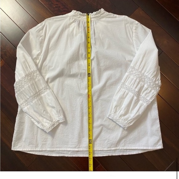 SOLD - White Lace Blouse - Picture 8 of 9